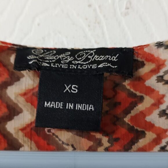 Lucky Brand sheer top Sz XS - Picture 4 of 5